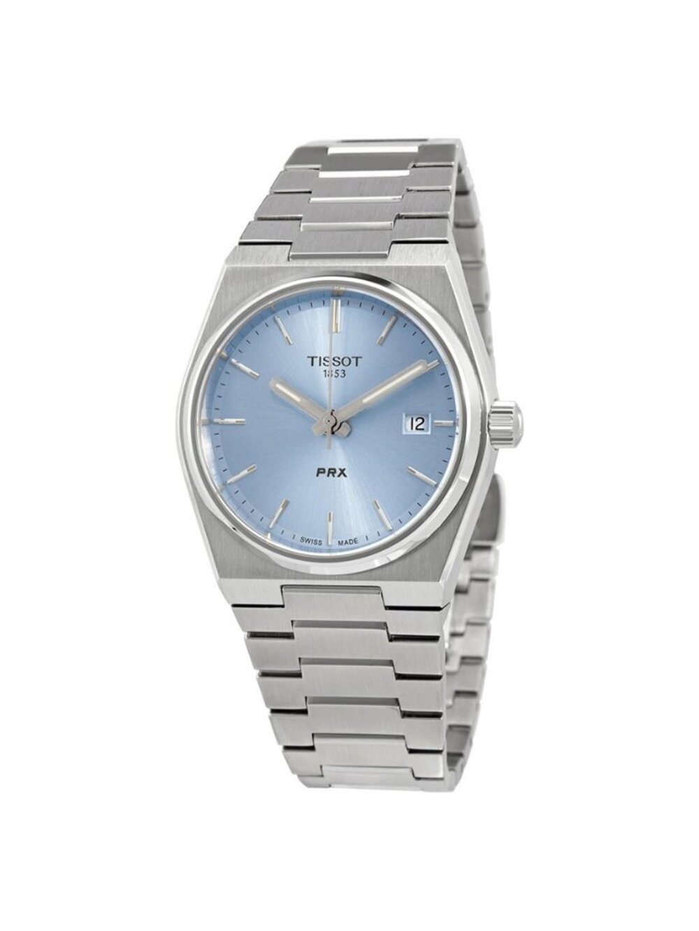 NWT Authentic Tissot PRX 35 Quartz Blue Dial Women's Watch